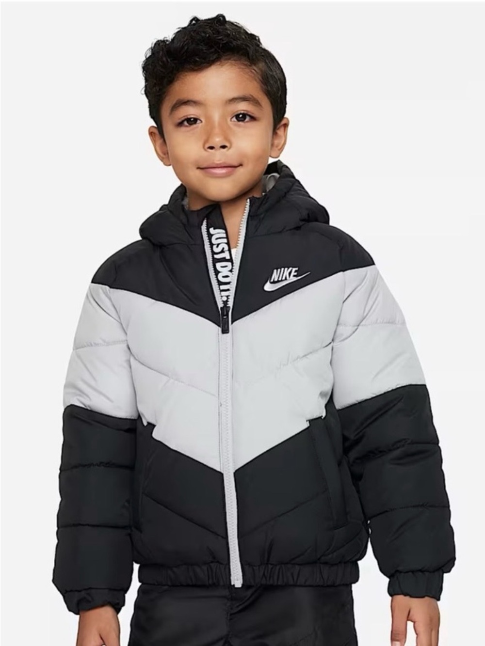 NWOT Nike 24 Month & Light Gray Colorblock Toddler Puffer Jacket